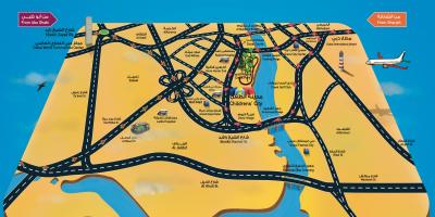 Kaart van die Kinders se stad Dubai