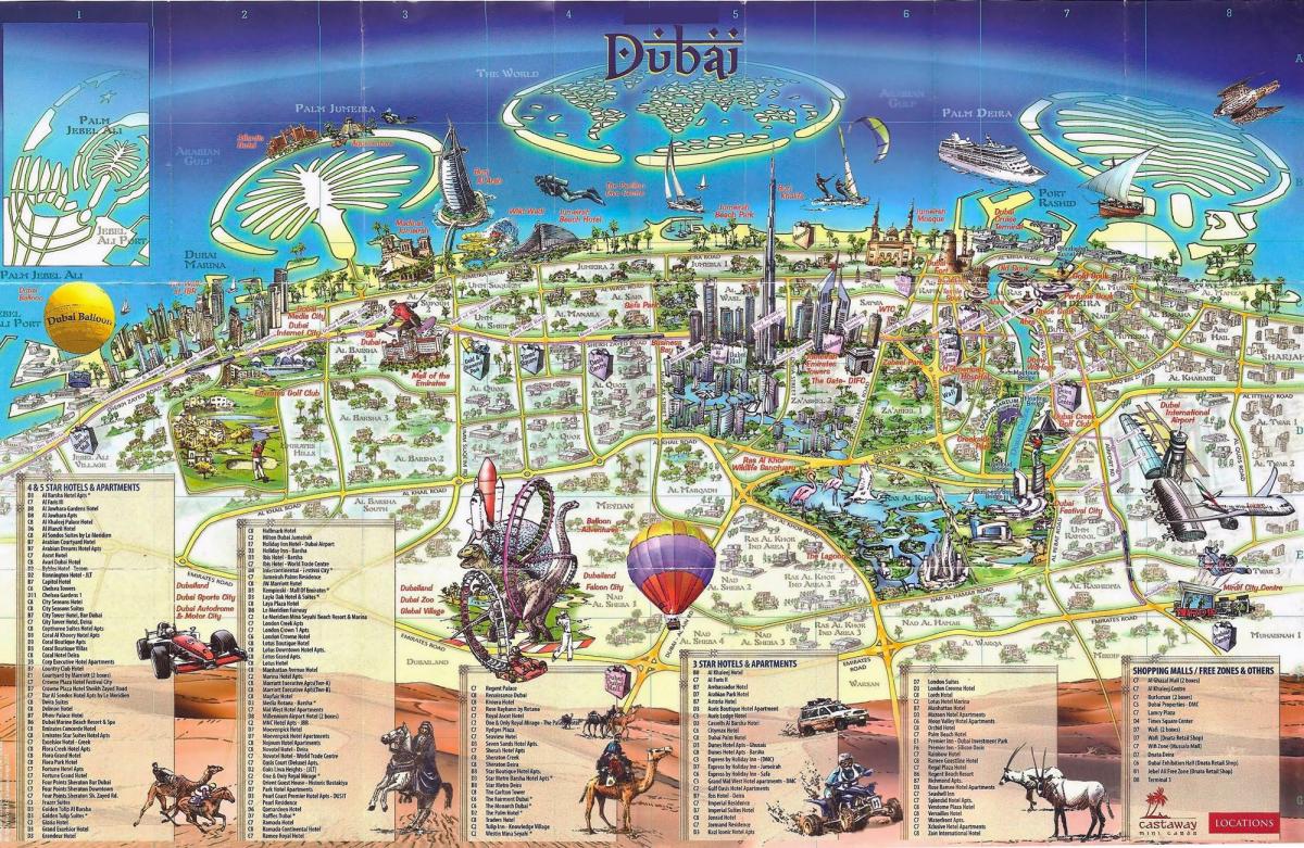 3d kaart van Dubai
