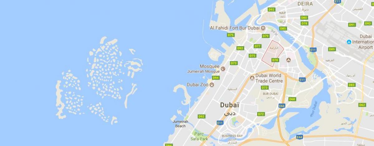 Karama Dubai kaart