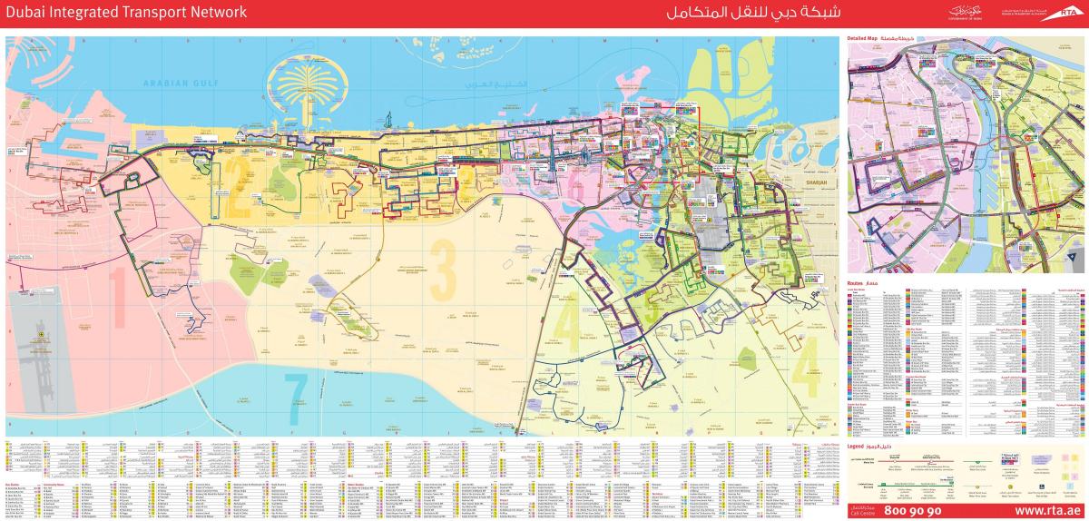 Dubai vervoer-map