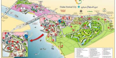 Dubai fees stad kaart