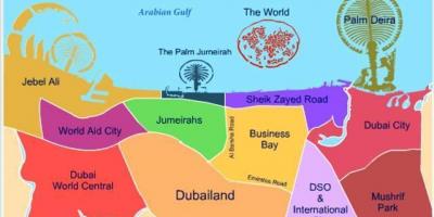 Kaart van Dubailand