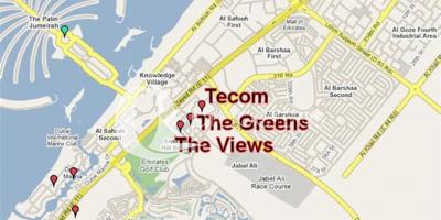 Dubai groen kaart
