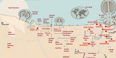 Kaart van Jebel Ali