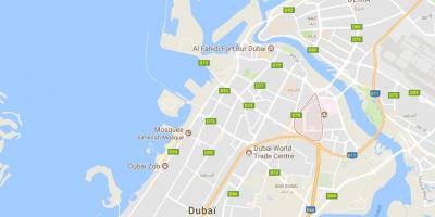 Kaart van Oud Metha Dubai