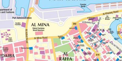 Dubai port kaart